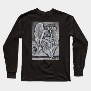 Angel Statue Memorial Spiritual Long Sleeve T-Shirt